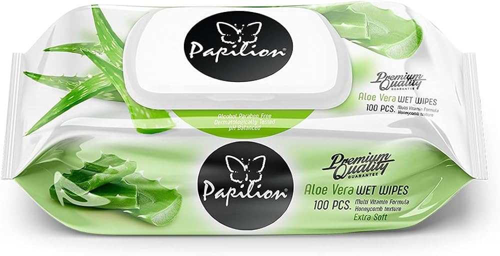 Papilion makeup removing wet wipes aloe vera 20pcs