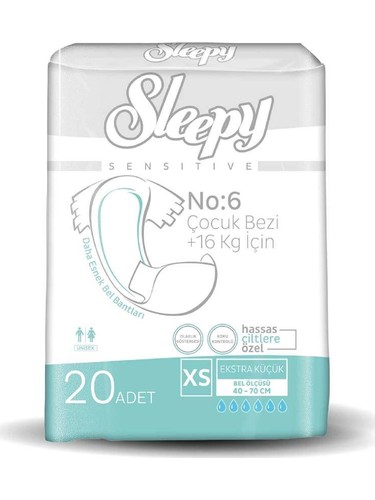 Sleepy Sensitive Cocuk Bezi +16kg No:6 20adet