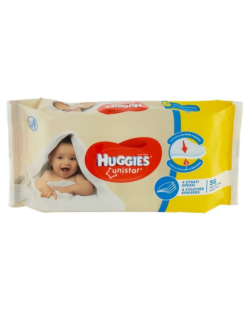 Huggies  wipes unistar 56pcs