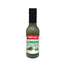 Herman green chilli sauce thick & tangier 167gr