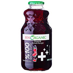 Ben organic red mix fruit juice 946ml