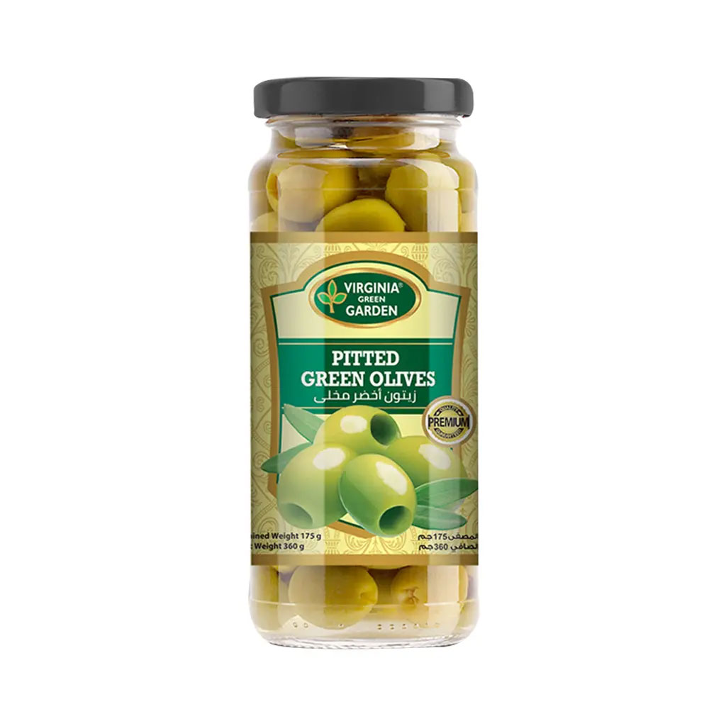 Swiss garden whole green olives 340g