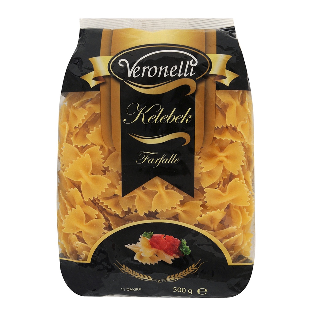 Veronelli kelebek farfalle 500g