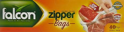 Falcon ziper bags 27cmx30cm 40bags