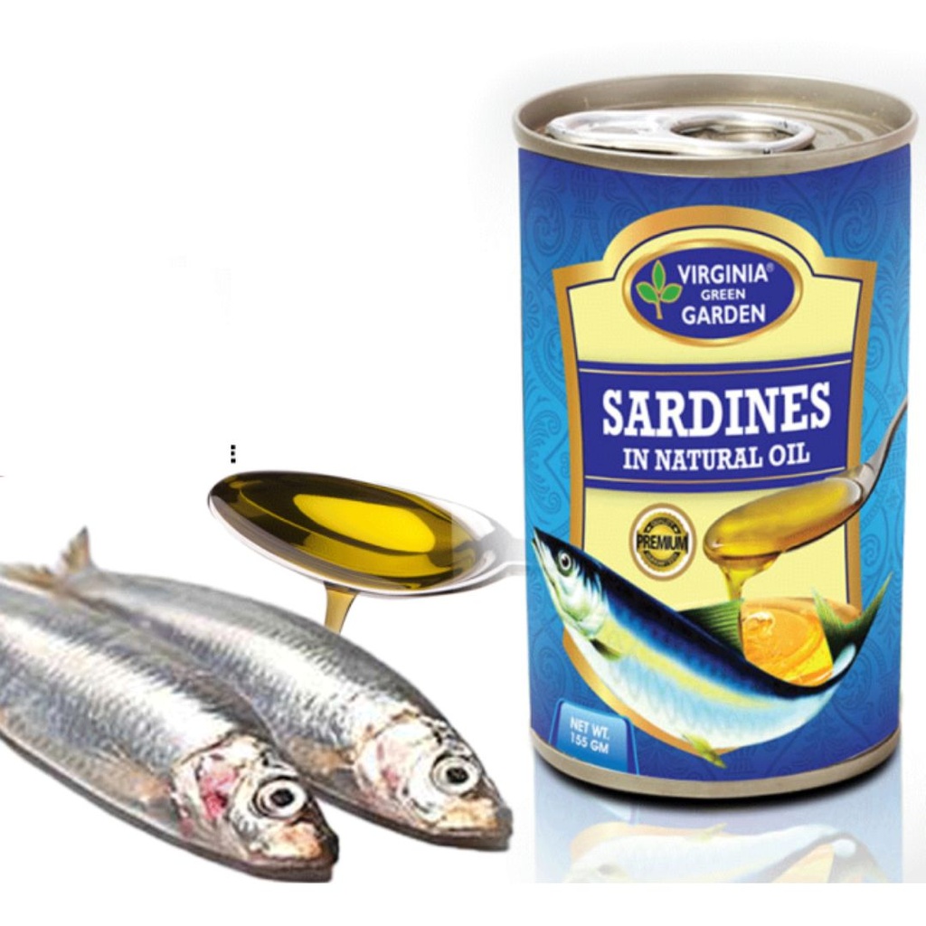 Virginia green garden sardines in natural oil 100gr