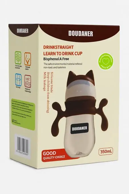 Doudaner Wide Neck Baby Feeding Bottle 300ml 6m+Mt-300