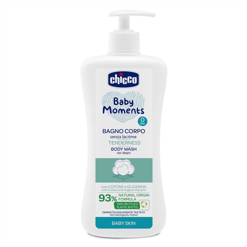 Chicco baby moments tendernes body wash 0m+ 500ml