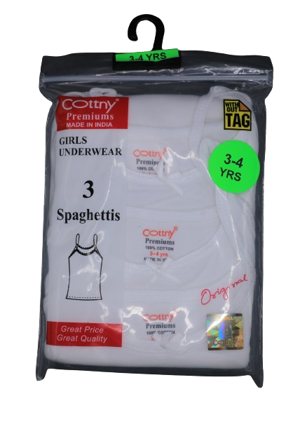 Cottny "Premiums Grils Underwear 3spaghettis 3-4yrs