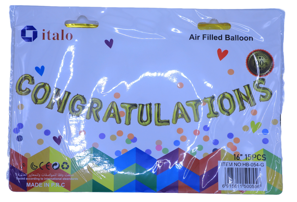 Italo congratulations no:hb-054-g