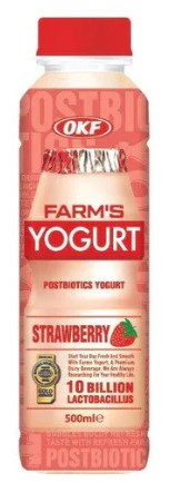 Farm's yogurt strawberry 500ml