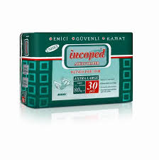Incoped adult diaper wetness xl 30pcs 80kg