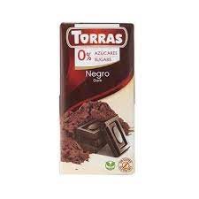 Torras 0% azucares sugar negro dark 75g