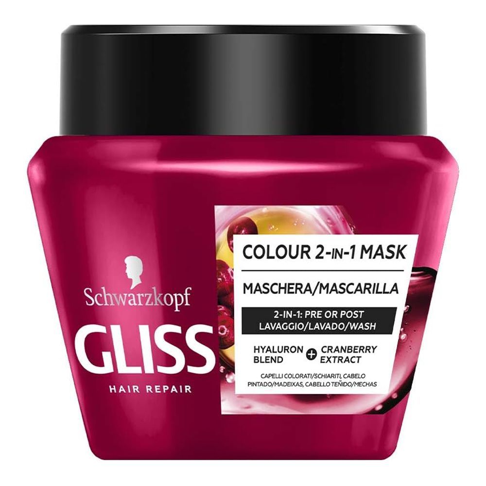 Gliss hair repair 300ml colour 2in1 mask