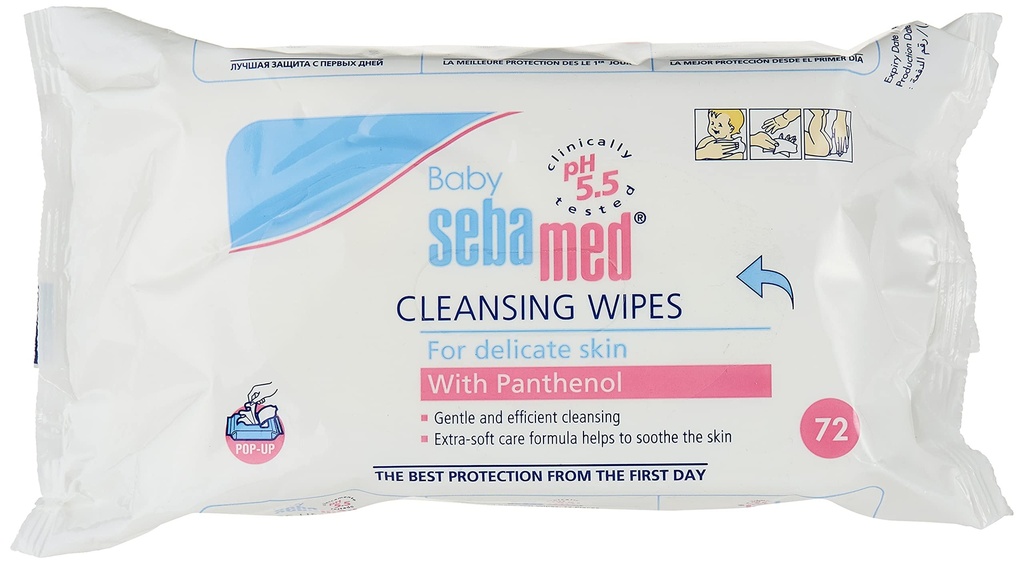 Baby Seba Med Cleansing Wipes 72