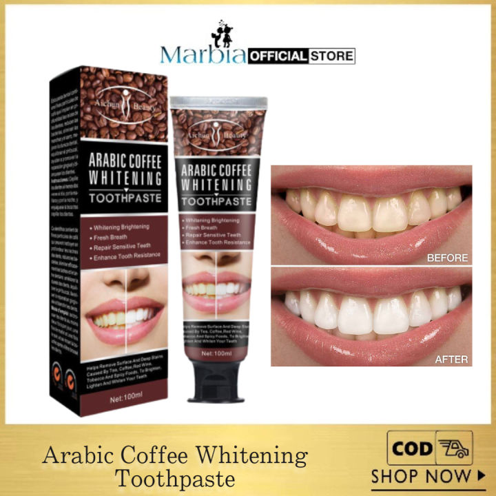 Aichun beauty arabic coffee whitening toothpast ac13932100ml