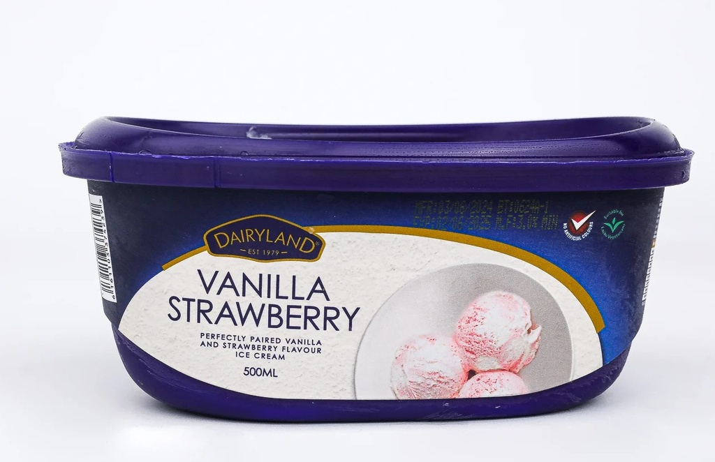 Dairyland vanilla strawberry 500ml