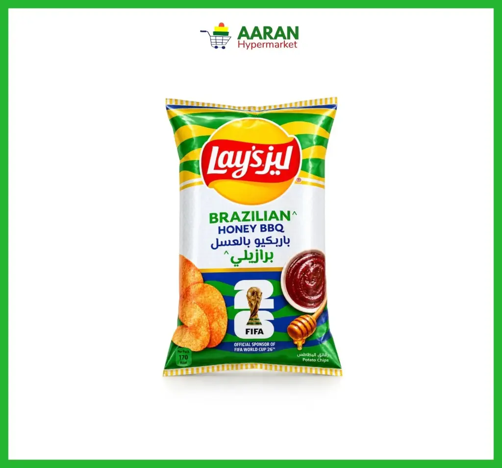 Lays Brazilian Honey BBQ Potato Chips 155g 