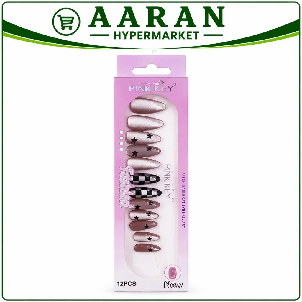 Pink Key Eye Cat Nail Art PK-2417-4