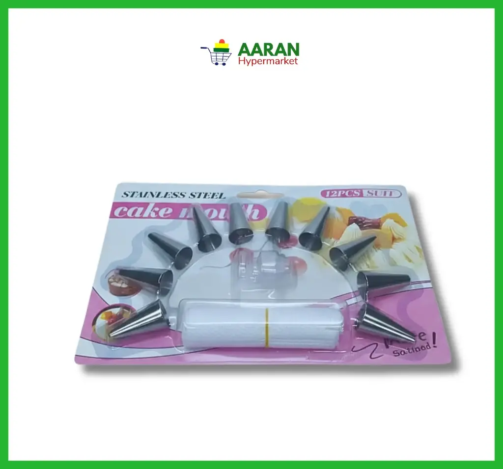 Cake mouth stainless steel 12pcs suit hf
