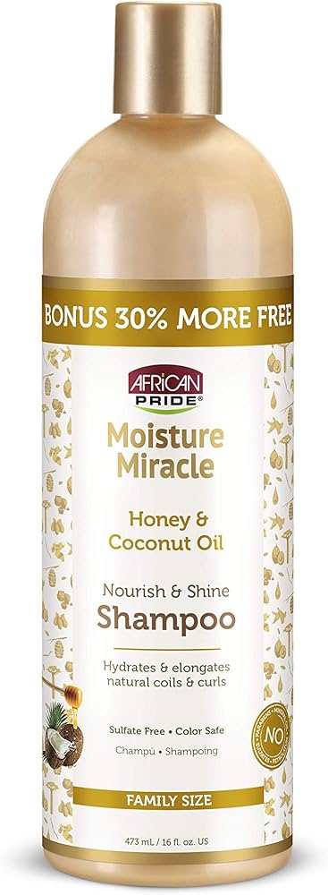 African Pride Moisture Miracle Honey&coconut Oil shampoo 473ml