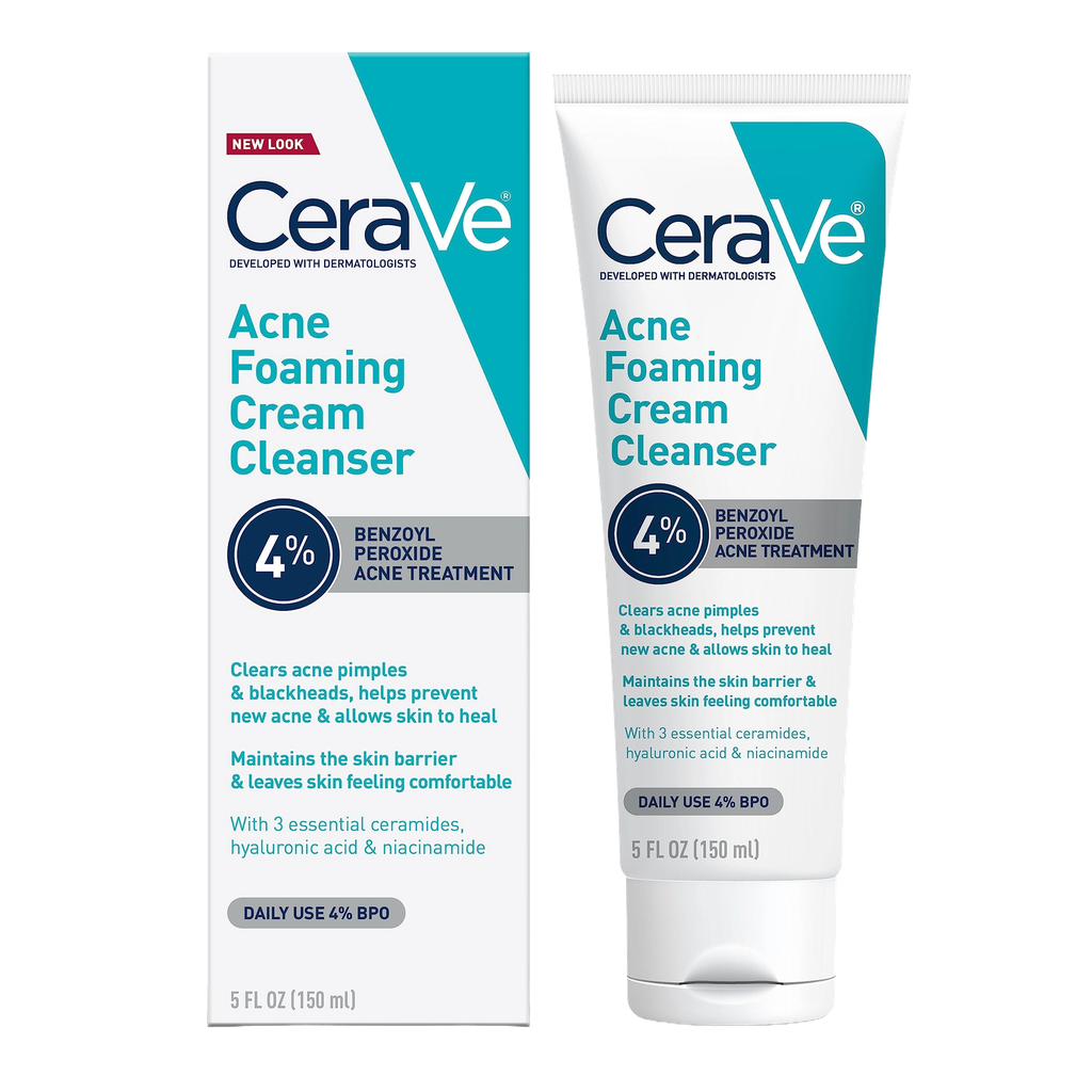 Cerave Acne Foamin Cream Cleanser Benzoyl 150ml