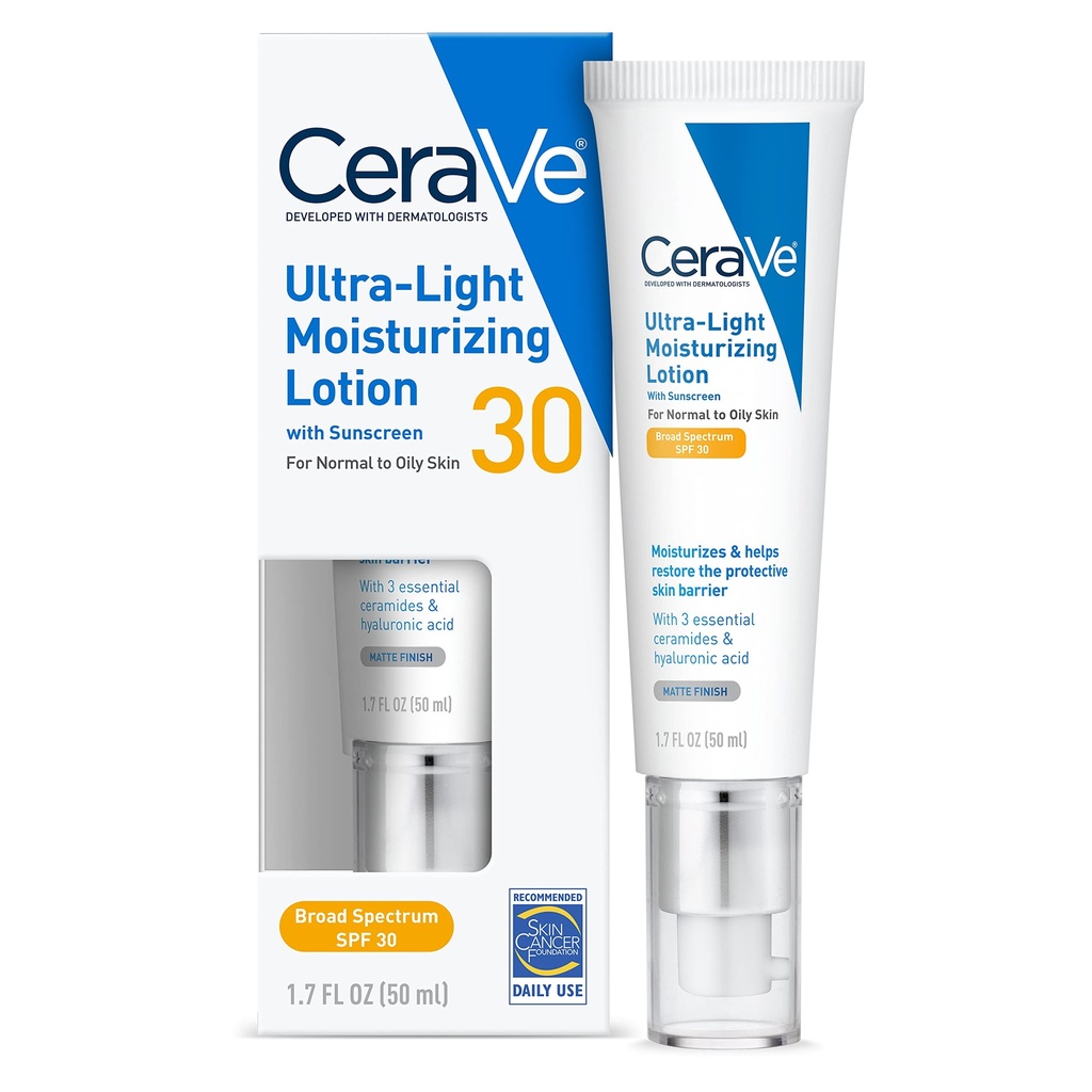 Cerave Ultra light Moisturizing Lotion with Sunscreen 30 50ml