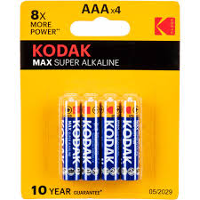 Kodak Max Super Alkaline AAAx4