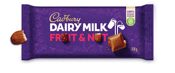 Dairy milk fruit nut 100gr