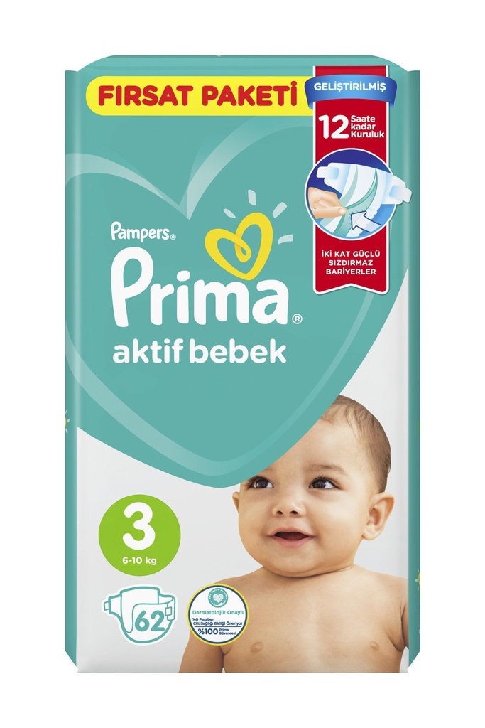 Pampers Prima aktif bebek No 3