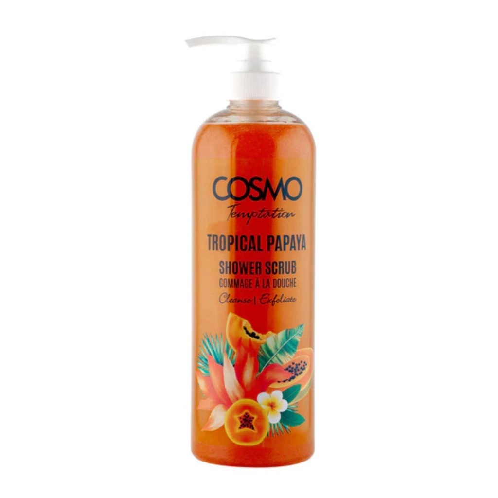 Cosmo Tropical Papaya Shower Scrub 1000ml