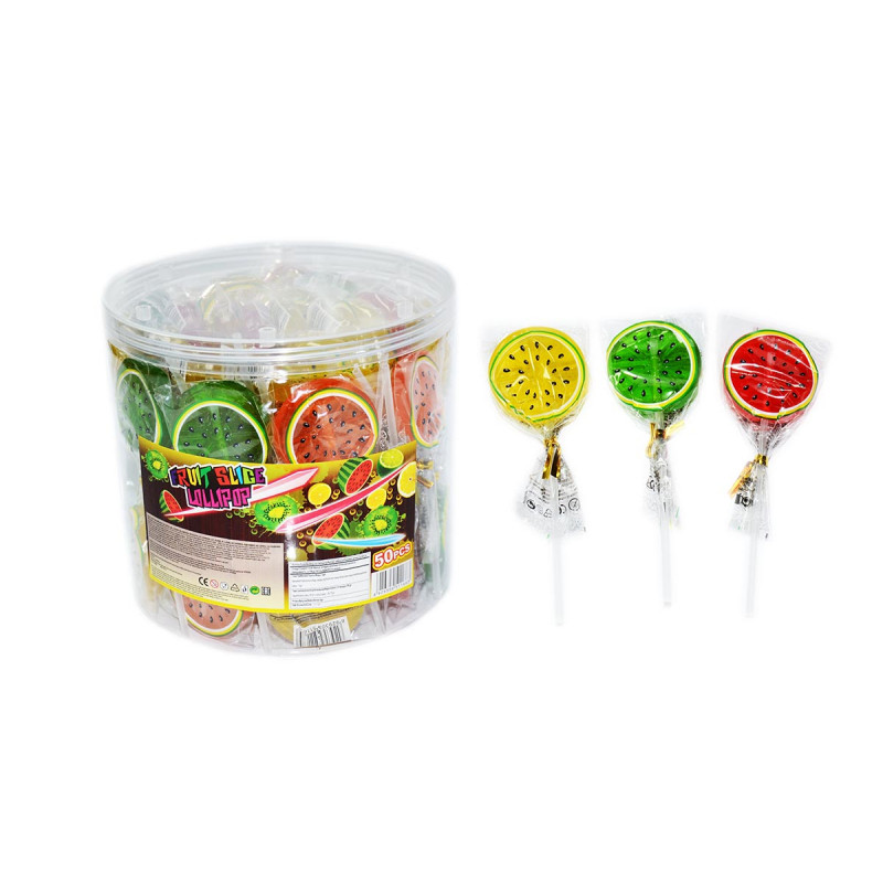 Fruity slice lollpop candy 15gr