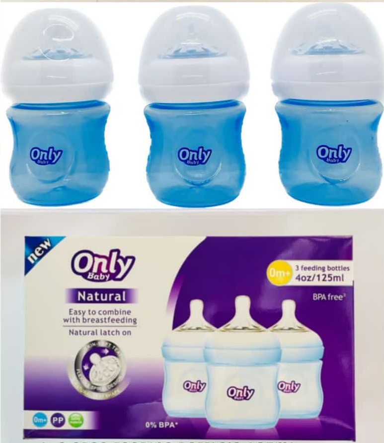 Only Baby Natural Bottle Feed No:A-60-3 3pcs 2oz 60ml