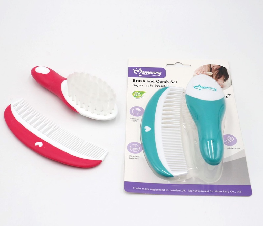 Brush&comb set super soft bristle No-45903