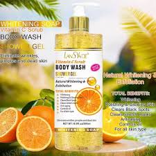 LanSYade Body Wash Shower gel Grapefruit lemon scrub 500ml
