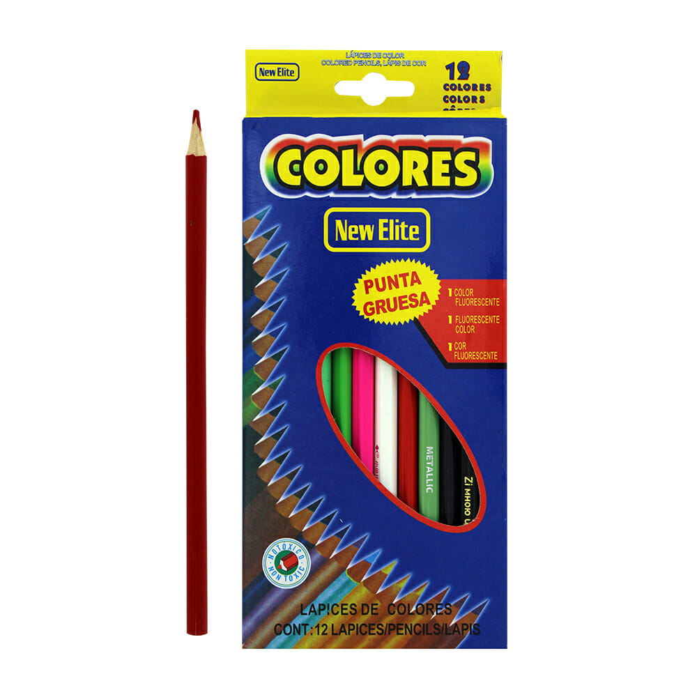 Colores new elite punta gruesa No-712