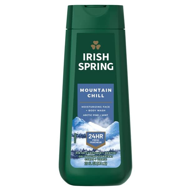 Irish Spring Mountain Chill Moisturizing Face+body wash 591ml