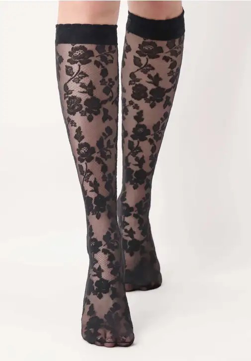Allawi Group high knees sheer socks 30Den NO.1682-01
