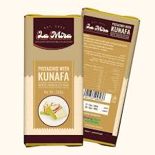 La Mira Pistachio With Kunafa With white Chocolate Bar 100g