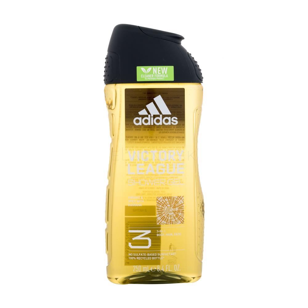 Adidas victory league shower gel 3in1 body hair face 250ml