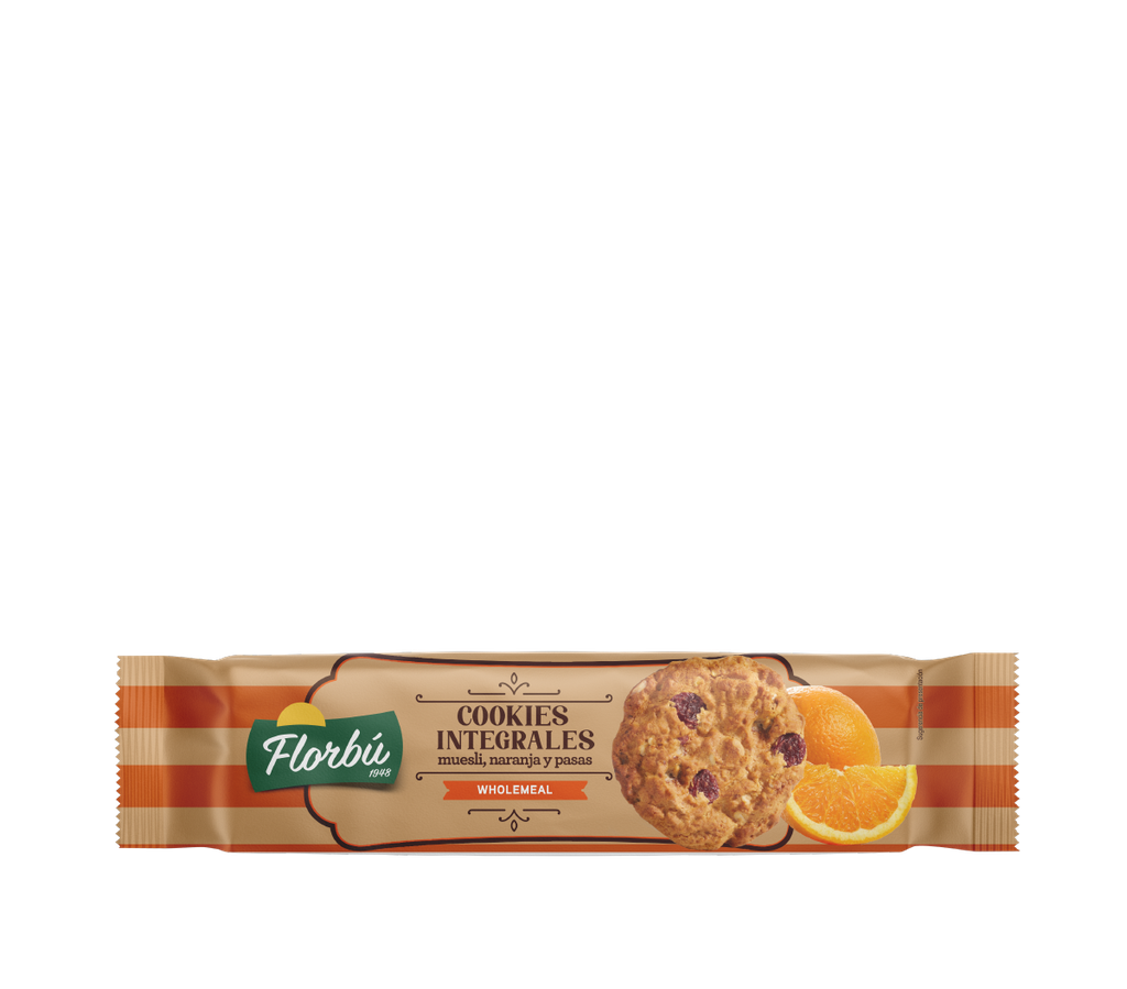 Florbu Natural Cookies Integrales Wholemeal Cookies 120g
