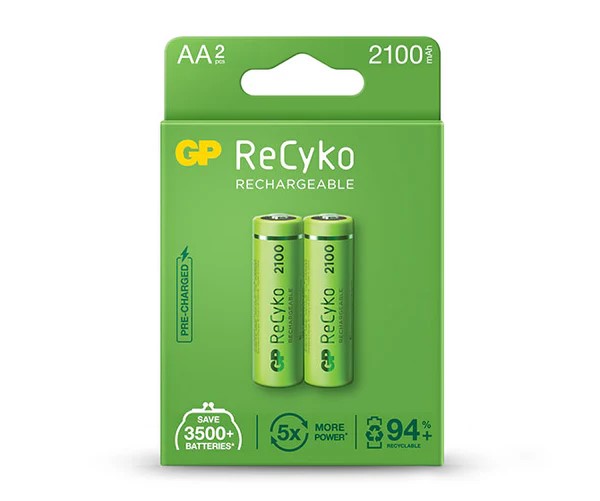 Gp Recyko Battery Charger AAX2 2100 mAh