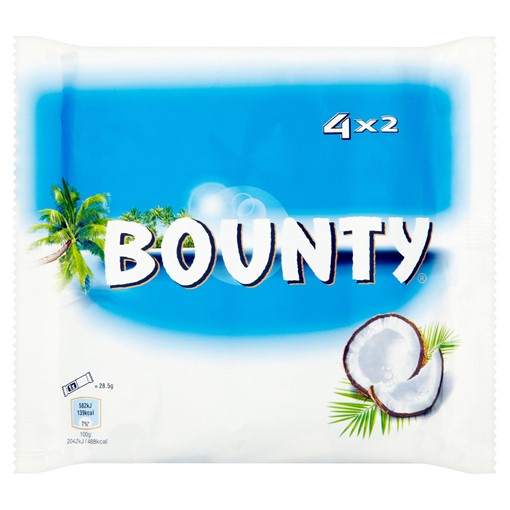Bounty Coconut Chocolate 4x2 100g