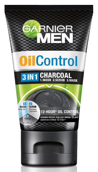 Garnier Men Oil 3in1 Charcoal 100ml