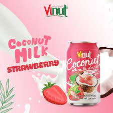 Vinut Coconut Milk Drink With Strawberry Flavour 330ml
