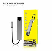 Type-c to HDTv 8in1