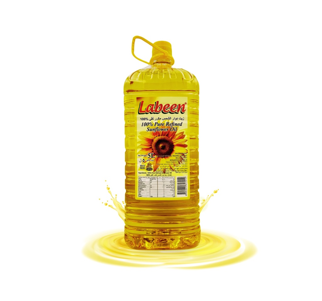 Labeen 100% Pure Refined Sunflower Oil 5ltr
