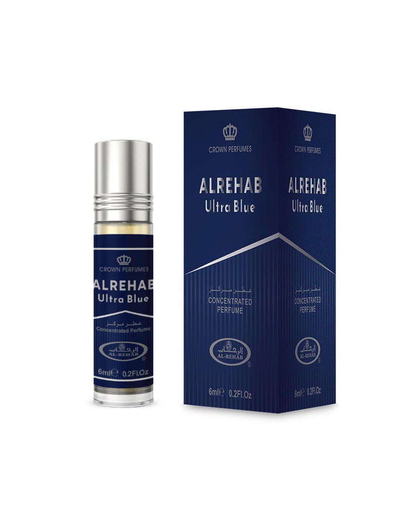 Crown Perfumes Al Rehab Ultra Blue Concentrated Perfume 6ml