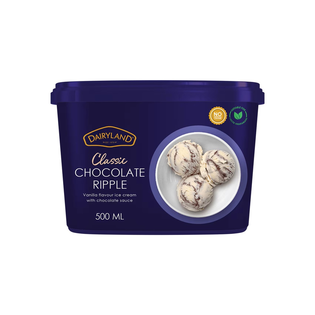 Dairyland Classic Chocolate Ripple 500ml