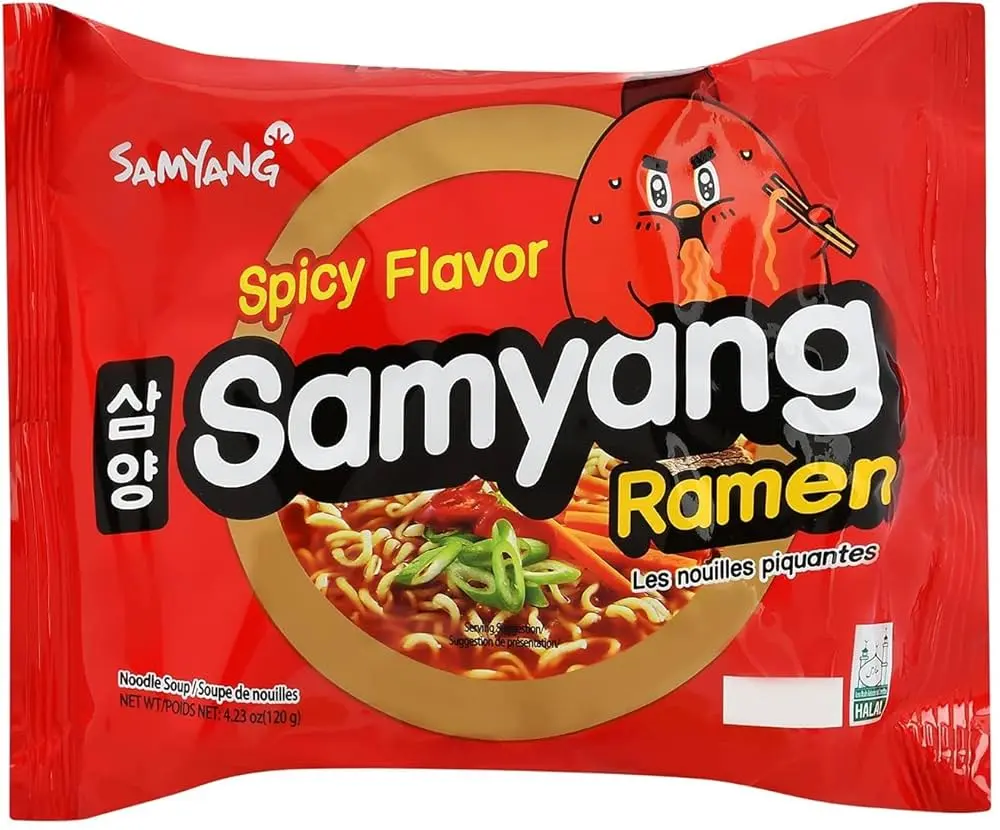Samyang extra spicy Ramen vegetable Noodle 120gx1pc