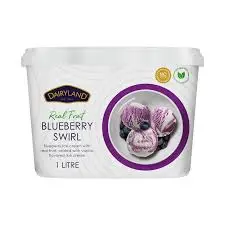 Dairyland Real Fruit Blueberry Swirl Ice Cream 1l